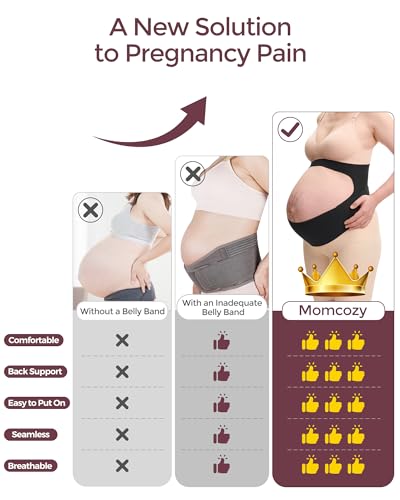 image for Momcozy Pregnancy Belly Band, CozySupport Ergonest Maternity Belly Ban
