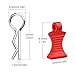 1/10 RC Car Body Clips Pins with Pull Tabs R Clips for All 1:10 1/12 Scale Axial Redcat HPI Himoto HSP Exceed RC Car Parts Truck Buggy Shell Replacement, Set of 4 (Red)