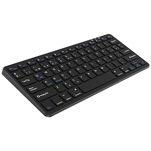 aMZCaSE Teclado Bluetooth Negro