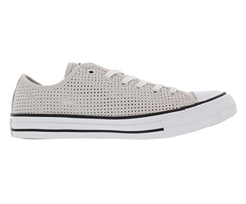 Image of Converse Chuck Taylor All Star Perforated Ox Women US 6 White Sneakers, Grey, 6