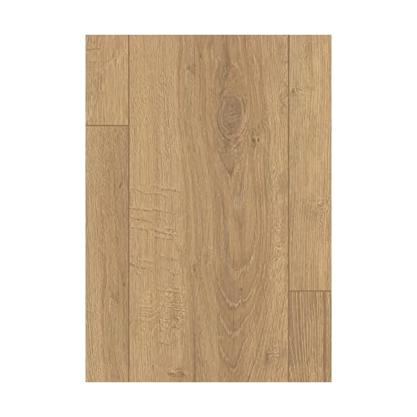 Egger Laminatboden Aqua Clic It EL1007 Sherman Eiche Honig (8mm, 1,995m²) | authentische Holzoptik | | Einfache Verlegung durch Klicksystem | Praktisch & wertbeständig, Braun – Bild 3