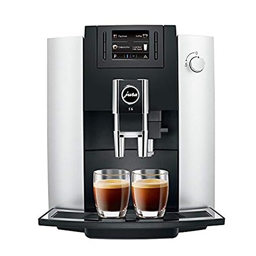 Jura E6 Automatic Coffee Center,1892.71 liters, Platinum
