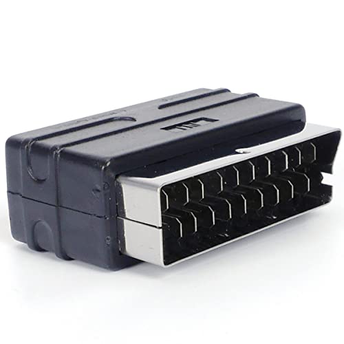 Mr. Gadget's Solutions RGB SCART Plug Male to 3 RCA Female A/V Adaptor Compatible with TV DVD VCRs