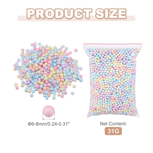 Mini bolas de espuma multicolor de 6-8mm para decoracion de bodas y fiestas 3