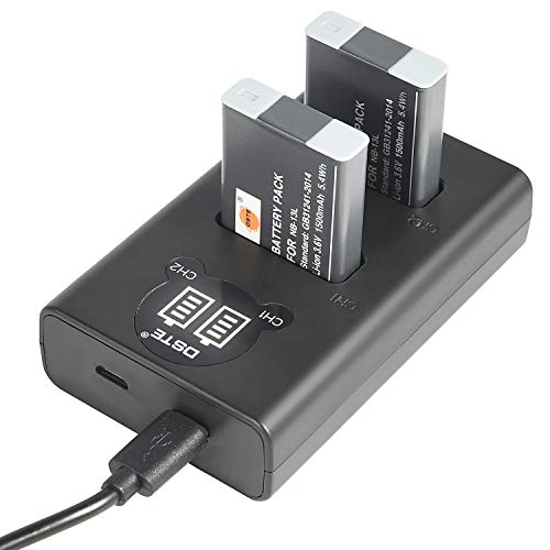 Batterie NB-13L DSTE et chargeur double USB avec ecran LCD pour Canon PowerShot - 2