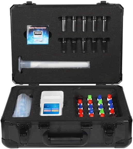 8-in-1 Pool Water Quality Tester - Fast Accurate Digital Monitor, Portable Touchscreen Tester for Swimming Pool, Spa, Hot Tub, Water Park & Indoor/Outdoor Pools