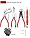 Cutetour 5Pcs Electrical Disconnect Pliers Set – Automotive Terminal Removal Tool Kit for Cars, Fuel Line Disconnect Tool-Quick-Release Car Truck Repair