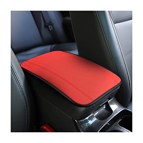 8sanlione Car Armrest Storage Box Mat, Fiber Leather Car Center