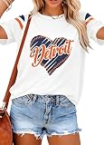 Football Team Shirts Woman Baseball Shirt Fan Gifts Tee Graphic Tops