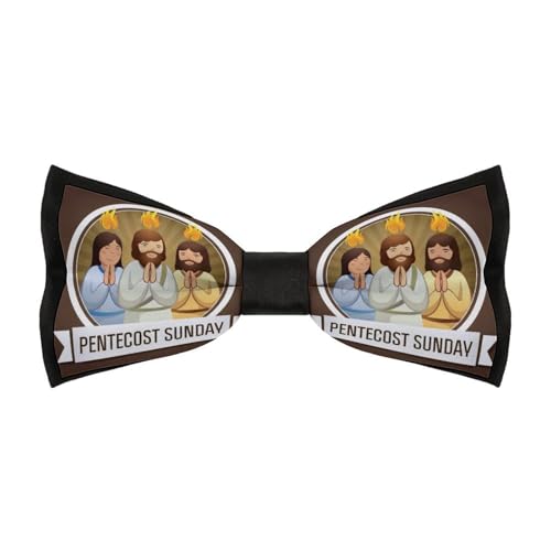 JYYAU Shavout Pentecost Bow Tie Adjustable Necktie For Men Business Fashion Pre-tied Tie Neckwear Novelty Accessory For Weddings Party Festival