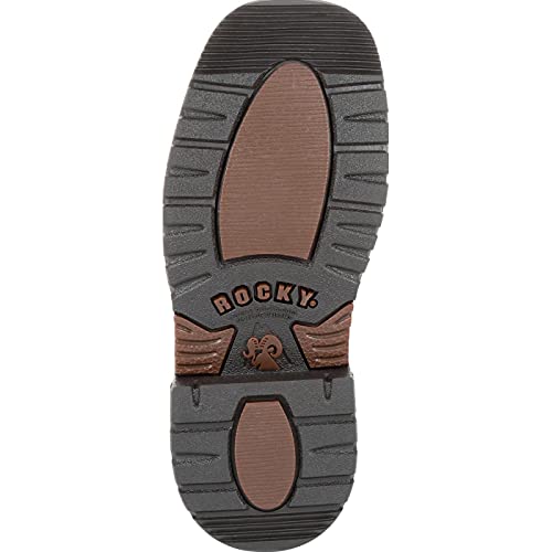 ROCKY Big Kids' Ride FLX Waterproof Western Boot, Brown Realtree Camo, Size 5.5(M) by ROCKY - Image 2