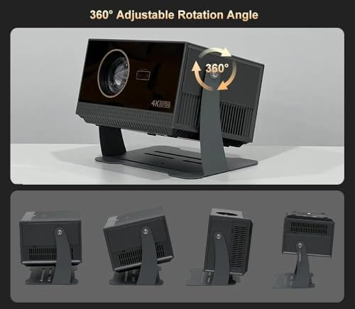 Image of 【Android 12, 2GB 32GB, Rotatable, 14000 Lumens, Auto Focus & HDMI ARC】TOPTRO Q9 Max Projector 4K Ultra HD Support, 1080p Native, Auto Keystone WiFi BT, YouTube Netflix Prime Hotstar Portable Projector