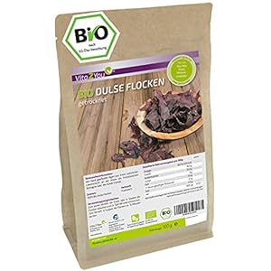Dulse Flocken Bio – 100g – getrocknet – Lappentang – Aus Frankreich – Rotalgen im Zippbeutel – Premium Qualität