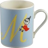 Moomin (ムーミン) イニシャル マグカップ m ギフト箱入 320ml 約直径8×9cm リトルミイ ムーミン 雑貨 グッズ 女性 ギフト 誕生日 食器 日本製 ブルー mm8804-11m