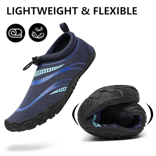 Image of Mishansha Womens Mens Water Swim Shoes Wide Toe Box Barefoot Shoes US Size 5.5-13.5 Women / 3-11.5 Men