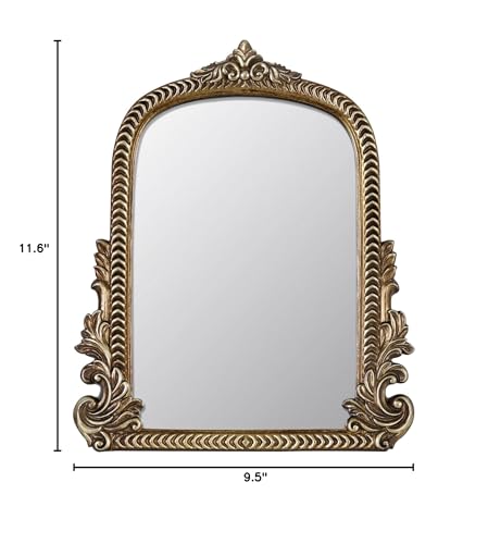 Espejo arqueado vintage para tocador 9.5 x 11.6 pulg miniatura 7