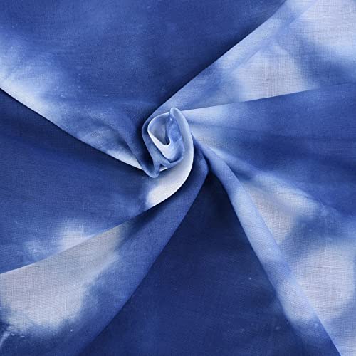 Tissu en coton indigo Shibori Trade Star de 5 mètres pour couture au mètre