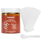 RAQEHO 8.45oz Sugar Wax Hair Removal - Microwave Honey Paste Waxing Kit For Women Brazilian Bikini At Home Face Eyebrow Body Leg Back Sensitive Skin Professional for Estheticians With Strips & Sticks