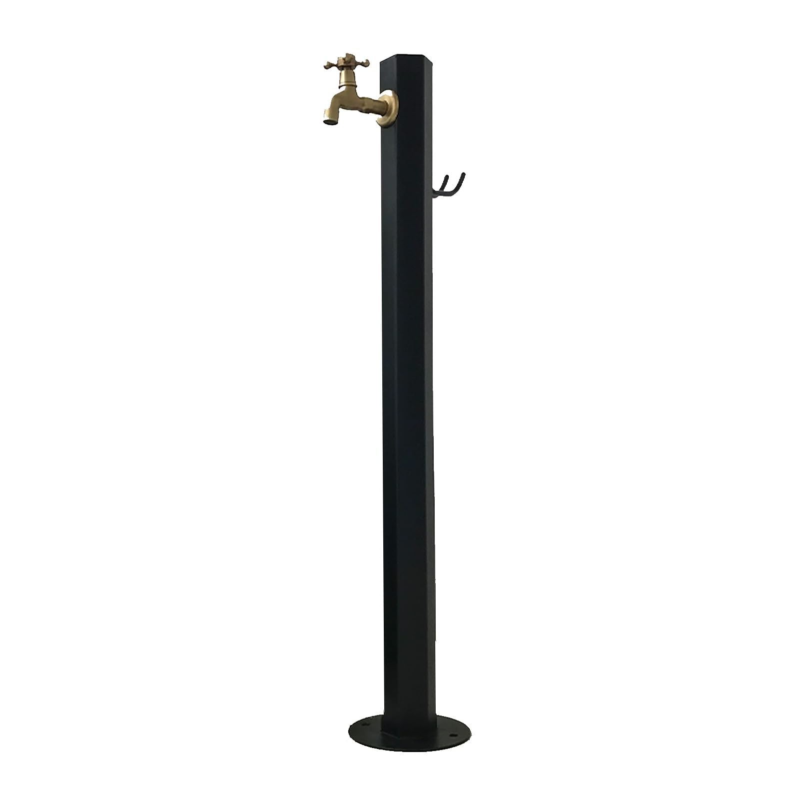 WOTZOV Freestanding Garden Water Column - Outdoor Antifreeze Faucet Dispenser, Stylish Gold Hydrant Fountain For Irrigation & Hose Stand, Perfect For Landscaping & Decoration，Gray