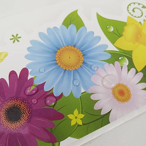 Cieovo 67.9 Ft Spring Bulletin Board Borders, Colorful Spring Flowers Butterfly Bulletin Trim Board Spring Trim Border Paper Borders Border For Home Party Classroom Office Party Wall Decoration #TOP2