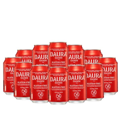Daura DAMM British Gluten Free Lager 330ml Cans ABV 5.4% (12 Pack)