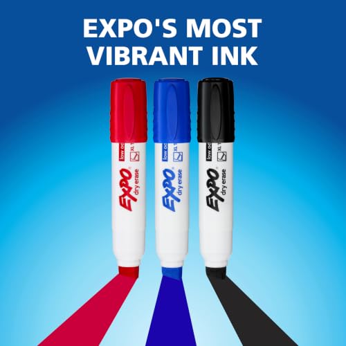EXPO Dry Erase Markers, Low Odor Ink, Assorted, XL Tip, 12 Count - image 3