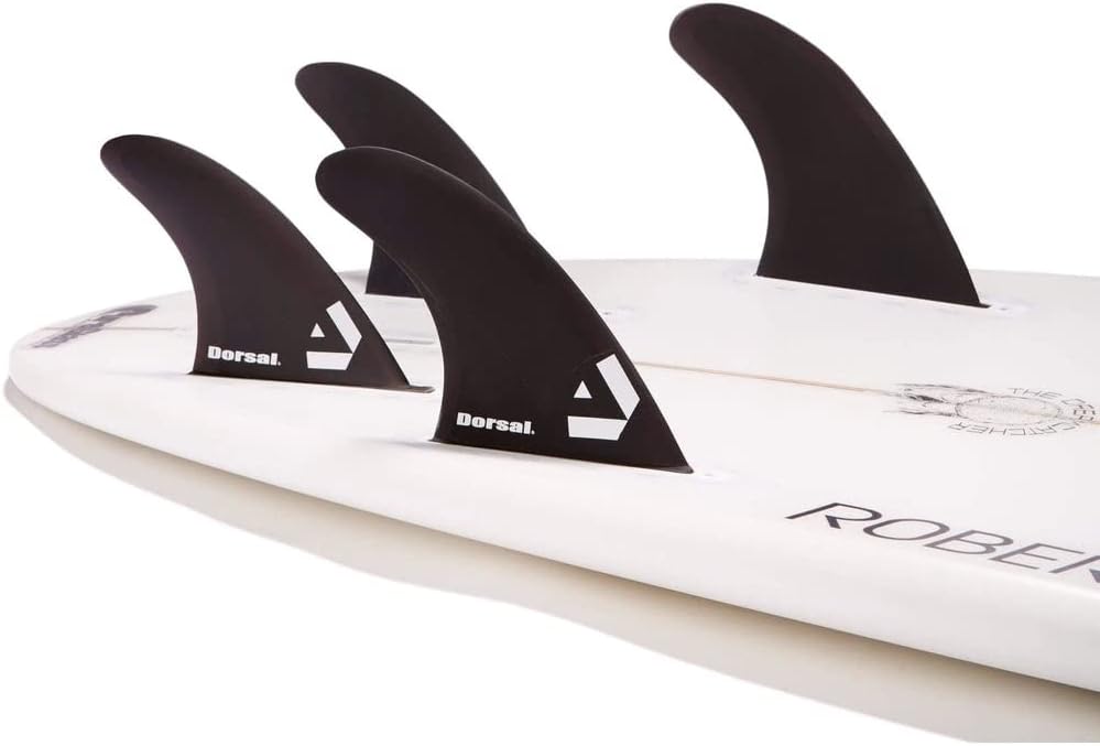 DORSAL Surfboard Fins Quad 4 Set FCS Compatible with Honeycomb Hexcore