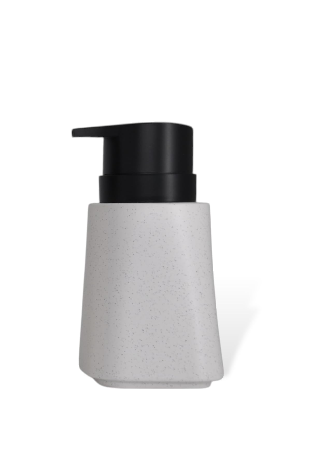 New Max Premium Serisi 300 ML Sıvı Sabunluk Pompalı Mermer Desenli Seramik Sıvı Sabunluk Dispencer Beyaz