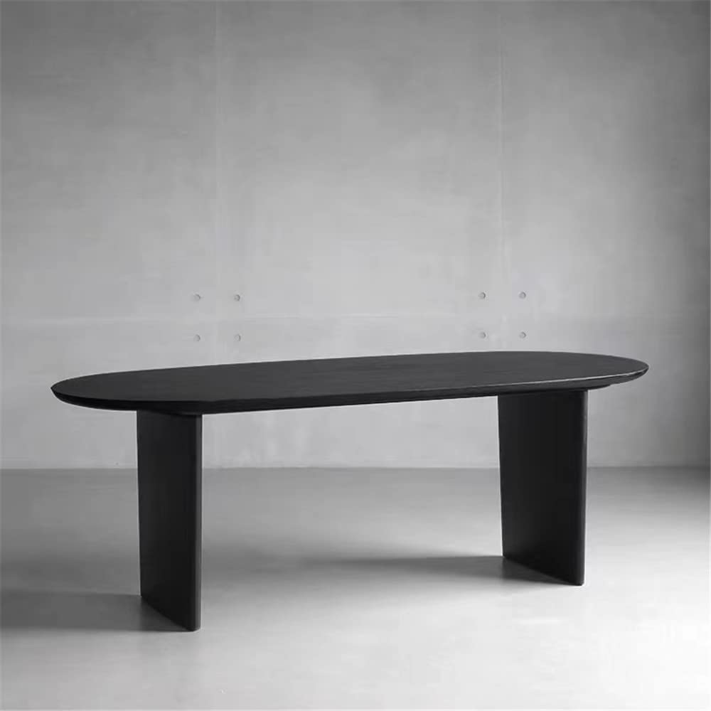 Amazon.com: NIUYAO Modern Solid Oval Table with Double Pedestal
