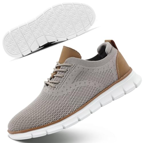 Image of Mens Walking Shoes Casual Fashion Business Dress Comfort Oxfords Shoes Tennis Sneakers Lightweight Soft Sole