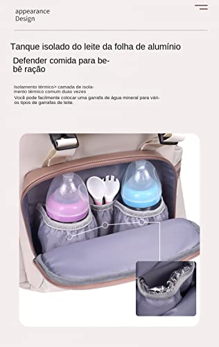 NUTOT Bolsa Mochila Maternidade Impermeável Bebê Menino Menina USB Aquecedor de Mamadeiras conjunto