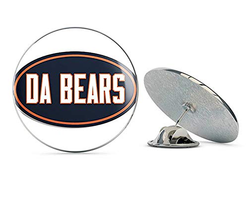 Oval DA Bears (Football ic Chicago Fan Ditka) Metal 0.75