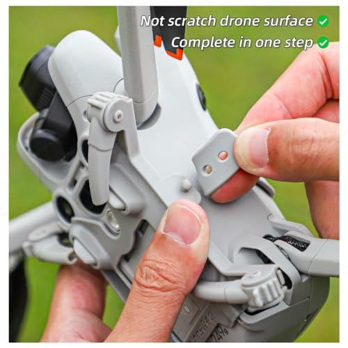 Image of com Foldable Spider Landing Gear for DJI Mini 4 Pro (Grey+Orange