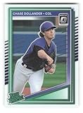 2025 Donruss Optic #134 Chase Dollander Rated Prospect RC Rookie Colorado Rockies Baseball Trading Card
