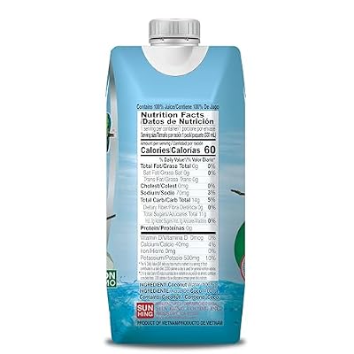 Parrot 100% Pure coconut water 11.10 fl oz 100% Juice Refreshing Coconut Taste Natural Essential Plant Based Non-GMO Electrolytes Antioxidant Low Calorie Hydrating(Pack of 12)