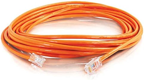 Miniatura 3 de C2G Legrand - Cable Ethernet Cat5e sin arranque, cable de conexión Cat5e sin blindaje, cable de conexión de red naranja, cable de conexión de red