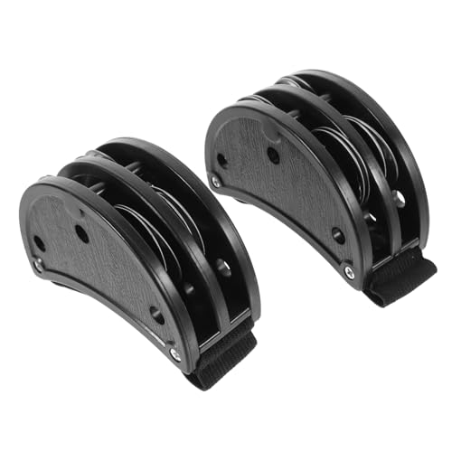 SHOWERORO 2pièces Tambourin De Pied Avec Grelets Accessoire De Percussion Pour Musiciens Pour Guitare Et Batterie Durable Et Pratique