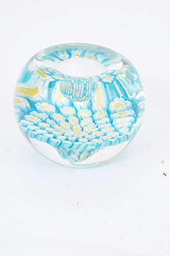 M Design Art Handcraft Glass Millefiori Light Color Glass Paperweight