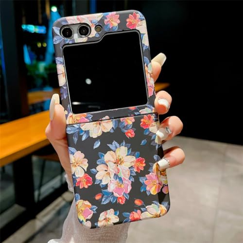 Coque fleur Samsung Z Flip 5 antichoc avec protection objectif photo