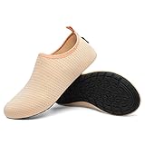 Die Wasserschuhe sind aus 4-Wege-stretch-Gewebe mit guter atmungsaktivit, und schnell trocknend, wenn Sie das Wasser verlassen, damit Ihre Füße trocken und bequem bleiben.