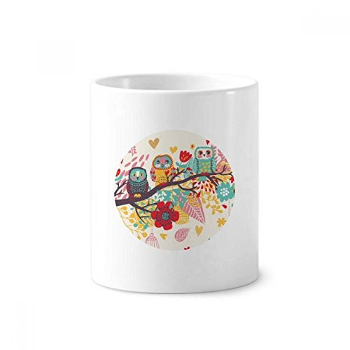 Cadeau mug blanc motif animaux et fleurs pour anniversaire et fêtes