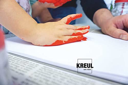 KREUL 23112 - Mucki leuchtkräftige Fingerfarbe, 150 ml in schwarz, auf Wasserbasis, parabenfrei, glutenfrei, laktosefrei und vegan, auswaschbar, vermalbar mit Pinsel, Schwamm, Spachtel und Fingern