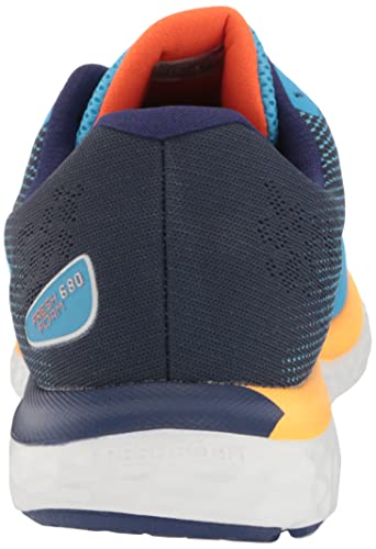 New Balance Men's Fresh Foam 680 V7 Running Shoe, Vibrant Sky/Vibrant Orange, 10.5 #TOP5