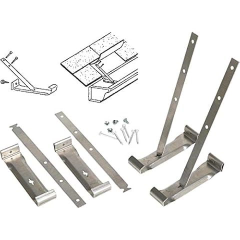 AMERIMAX HOME PRODUCTS 21030PK 5-Inch Aluminum Roof Hanger, 4-Pack, Metallic|Mill Cover