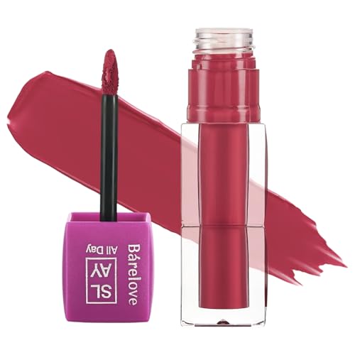 Image of BARELOVE SLAY All Day Non-Drying Liquid Lipstick for Women with Matte Finish One Swipe Application | Highly Pigmented |Smooth Glide Formula | Long Lasting | Transferproof | 12 ml | 835-VELVET RED