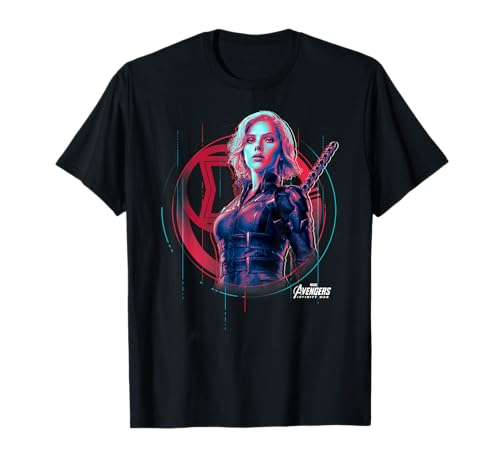 Marvel Infinity War Black Widow Icon Tech Graphic T-Shirt T-Shirt
