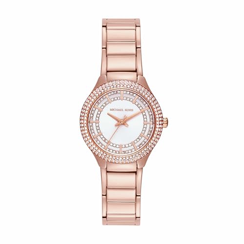 Michael Kors Women's Sylvia Three-Hand Rose Gold-Tone Stainless Steel Bracelet Watch (Model: MK4942)