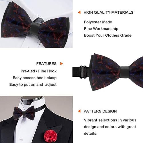 Formal Skin-friendly Bow Tie, Men’s Adjustable Pre-tied for Business and Wedding3