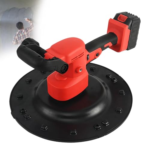 Máquina de Yeso hormigón portátil Aplanadora Cemento para Paredes Eléctrica Fratasadora eléctrica para mortero para Enlucido De,Pulidora Mortero Y 1680 W