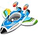 Schwimmring Baby mit Wasserpistole Schwimmring Kinder 3-6 Jahre Aufblasbarer Pool Schwimmsitz Baby Schwimmhilfe mit Griff Pool Spielzeug für Kleinkind Sommer Wasser Spiele (Blau)
